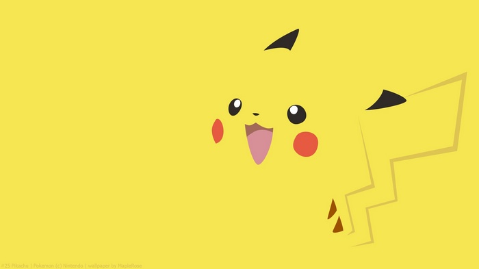 Pikachu minimalist illustration