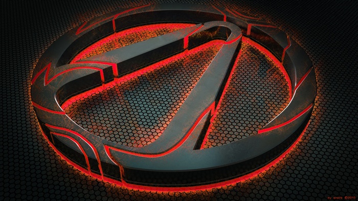Borderlands Logo with Red Glow