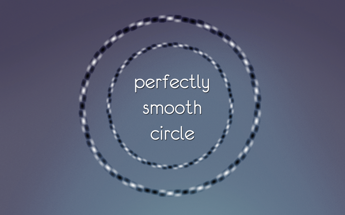 Perfectly Smooth Circle Typography