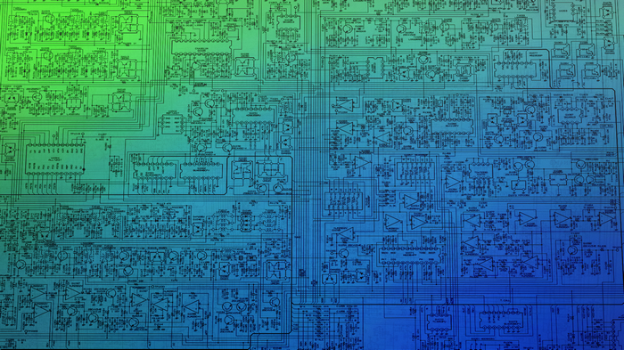 Detailed electronic schematic diagram with integrated circuits