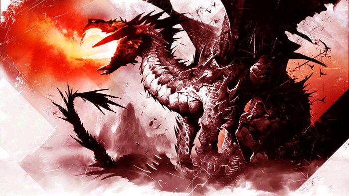 Magic: The Gathering Dragon breathing fire