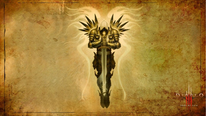 Diablo III Tyrael with Sword and Wings