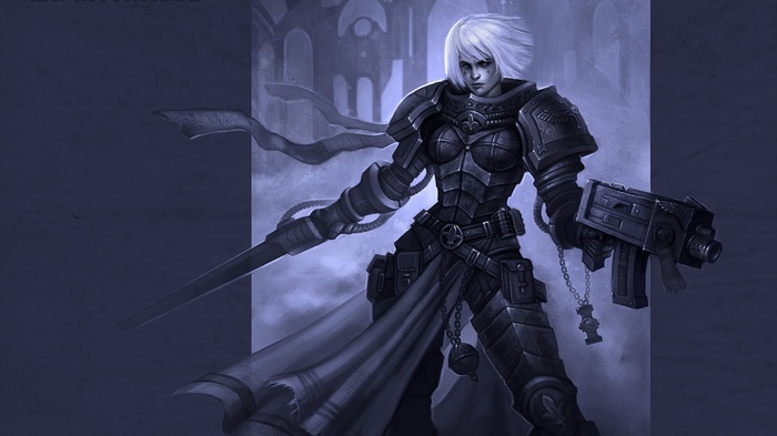Warhammer 40,000 Sister of Battle with Bolter and Sword