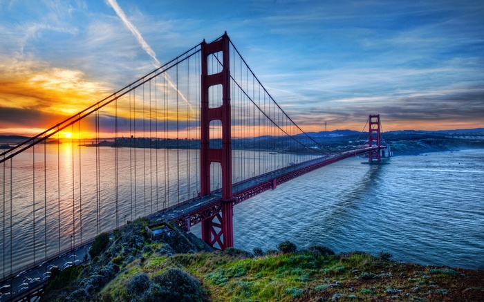Golden Gate Bridge at Sunset