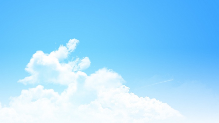 Blue sky with white clouds