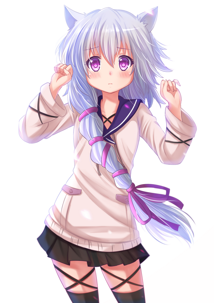 Midori Fuse from Black Bullet with Nekomimi