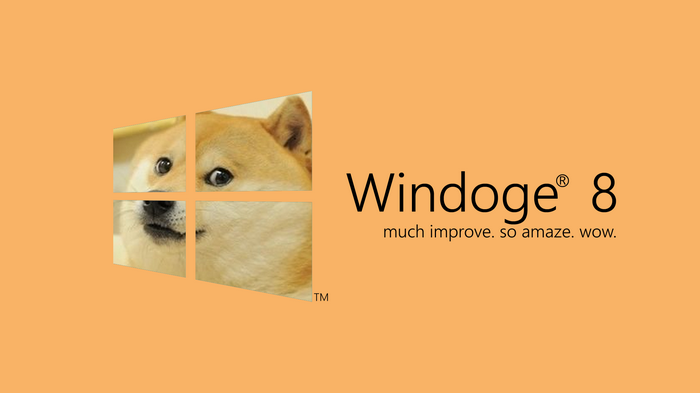 Windoge 8 meme with Doge