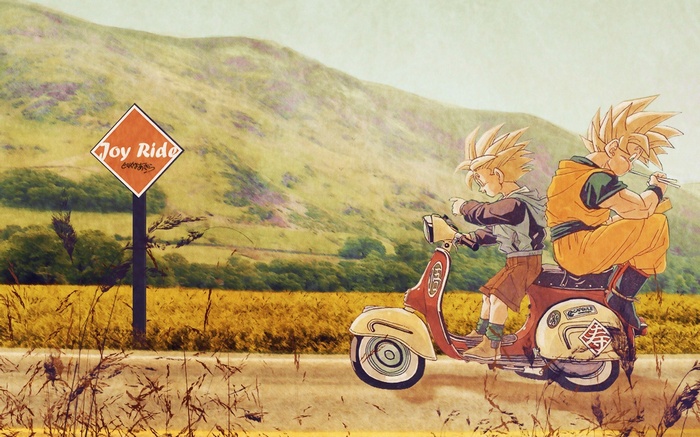 Dragon Ball Z: Goku and Gohan on a Joy Ride