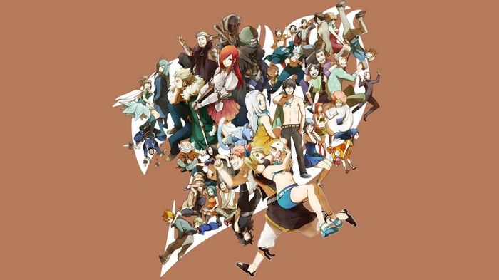 Evergreen, Bickslow, Lasaro Nab, Dreyar Laxus, Freed Justine, McGarden Levy, Mystogan, Loke (Fairy Tail), Connell Alzack, Droy (Fairy Tail), Fairy Tail, Dragneel Natsu, Scarlet Erza, Lily Panther, Mine Wakaba, Conbolt Macao