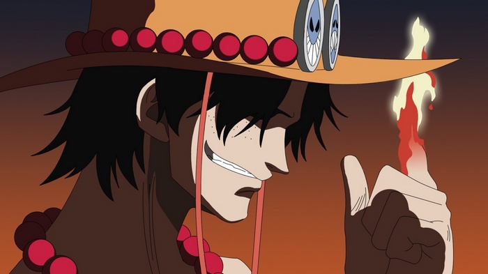 Portgas D. Ace, anime, hat, One Piece, fire, anime boys