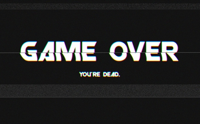 Game Over Glitch Art
