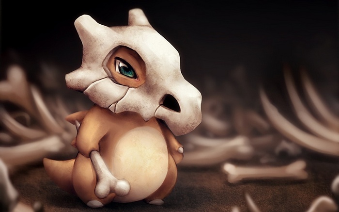Cubone Pokémon digital art
