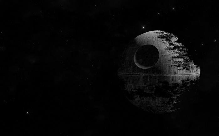 Death Star in space