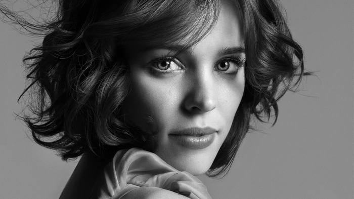 Rachel McAdams monochrome portrait