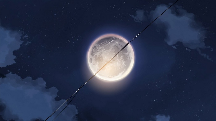 Neon Genesis Evangelion Moon and Stars
