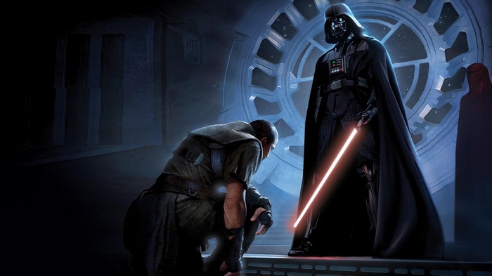 Darth Vader and Starkiller in Star Wars: The Force Unleashed