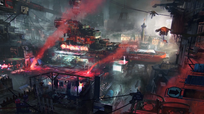 Remember Me futuristic cyberpunk city artwork