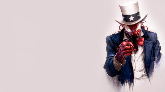 Carnage as Uncle Sam pointing forward