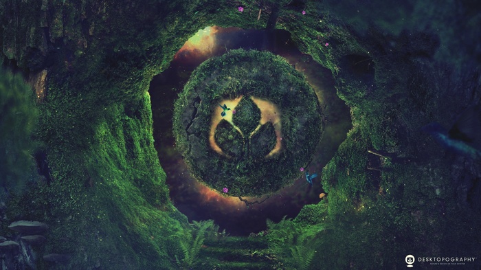 Desktopography Digital Art Nature Logo