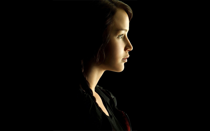 Jennifer Lawrence profile portrait