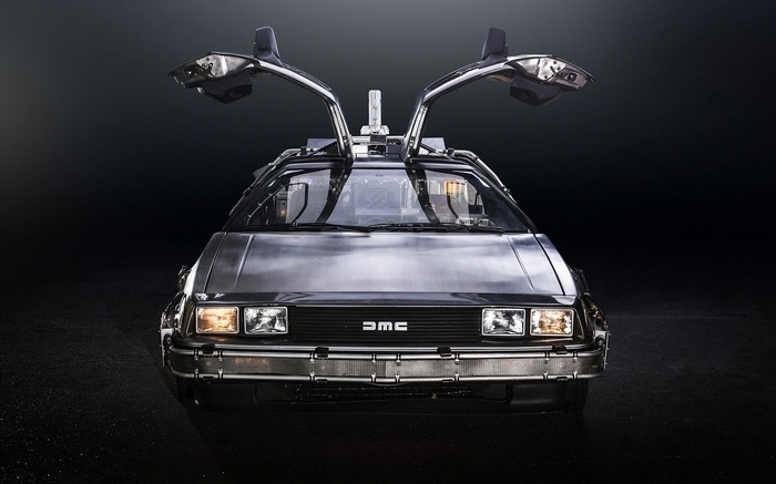 DeLorean time machine from Back to the Future