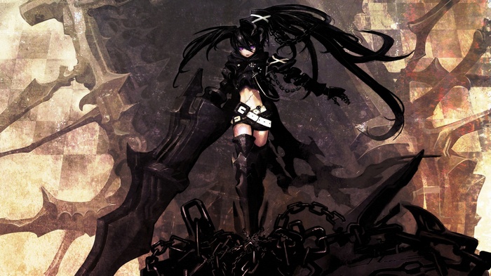 Insane Black Rock Shooter with large weapon