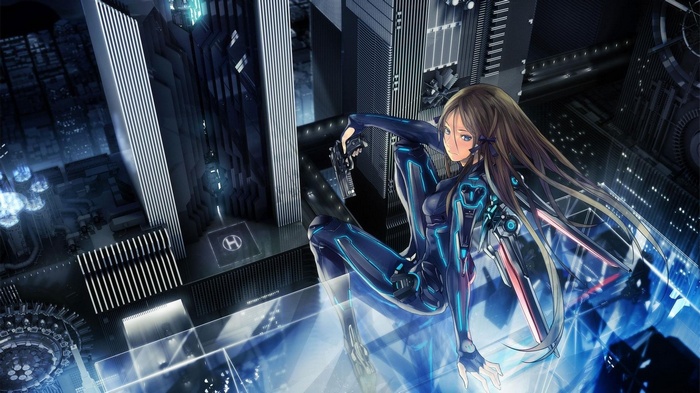 Redjuice Cyberpunk Anime Art