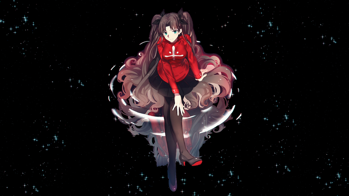 Tohsaka Rin from Fate Series in Space