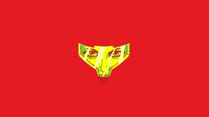 Metroid Samus Aran minimalist red background