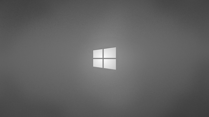 Windows 8 logo on a minimalist gray background
