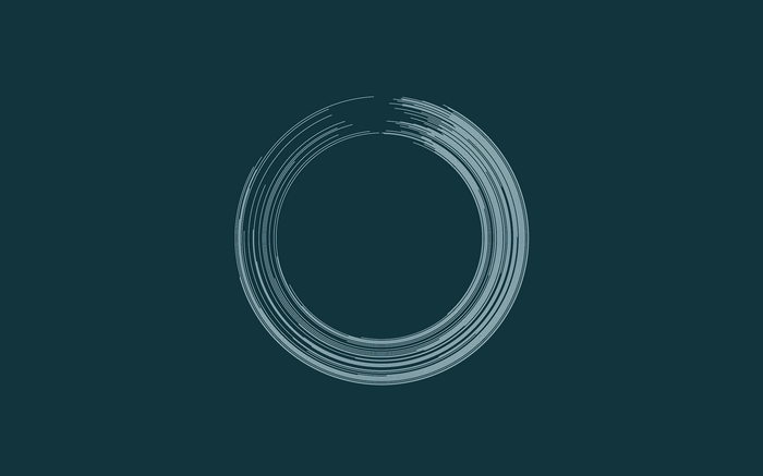 Minimalist Enso Circle Digital Art