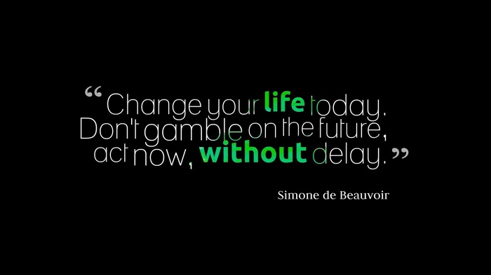 Simone de Beauvoir quote about life and future
