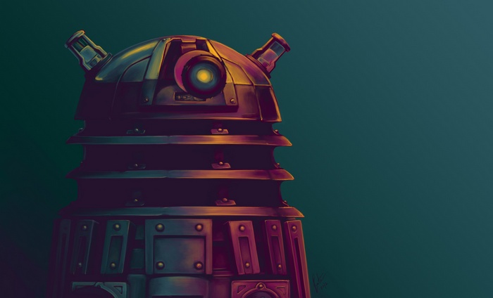 Artwork of a Dalek from Doctor Who