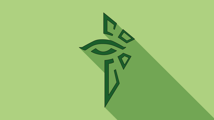 Ingress Eye Symbol with Long Shadow