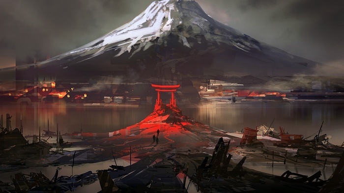 Mount Fuji Winter Landscape