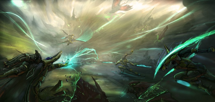 StarCraft II: Legacy of the Void battle scene