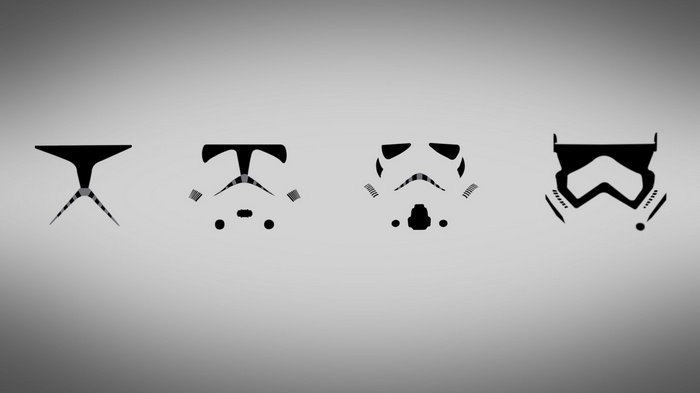 Star Wars Clone Trooper Helmet Evolution