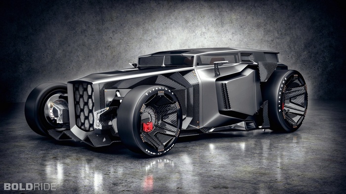 Carbon fiber Lamborghini hot rod concept car