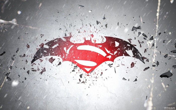 Batman v Superman: Dawn of Justice logo artwork