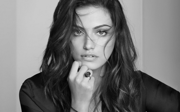 Phoebe Tonkin in monochrome portrait