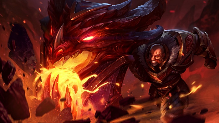 League of Legends: Dragon and Warrior