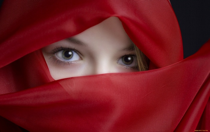 Veiled Eyes Mystery Portrait