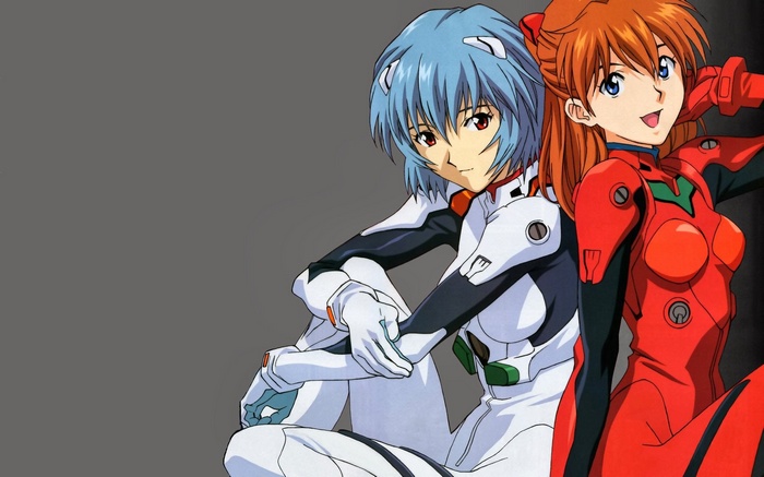 Asuka Langley Soryu and Ayanami Rei from Neon Genesis Evangelion