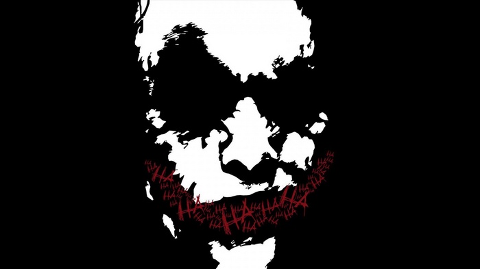 The Joker's "HA HA" Smile Minimalist Artwork
