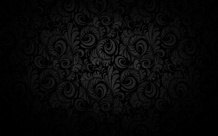 Dark floral pattern with swirls