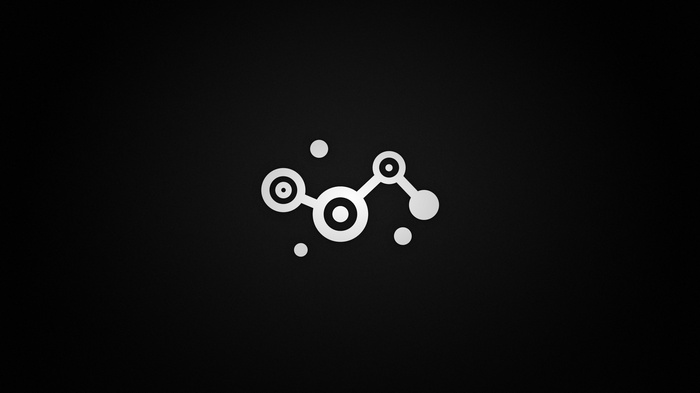 minimalism, black background, PC Master  Race, Steam (software)