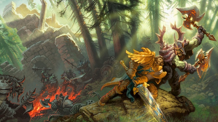 Hearthstone: Heroes of Warcraft Battle in Forest Ruins