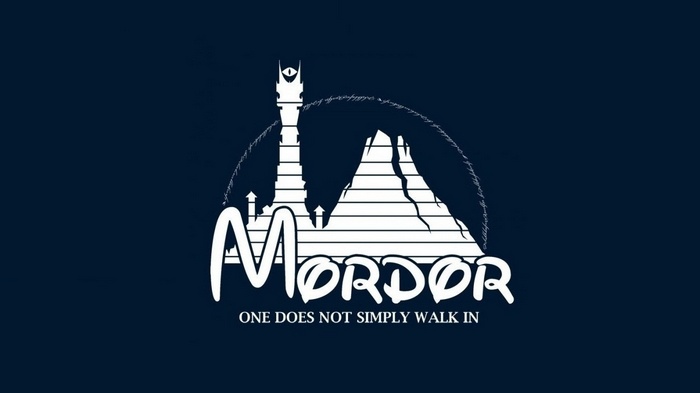 Mordor with Sauron's Eye and Mount Doom