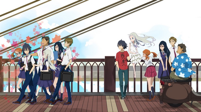 Ano Hi Mita Hana no Namae wo Bokutachi wa Mada Shiranai characters walking