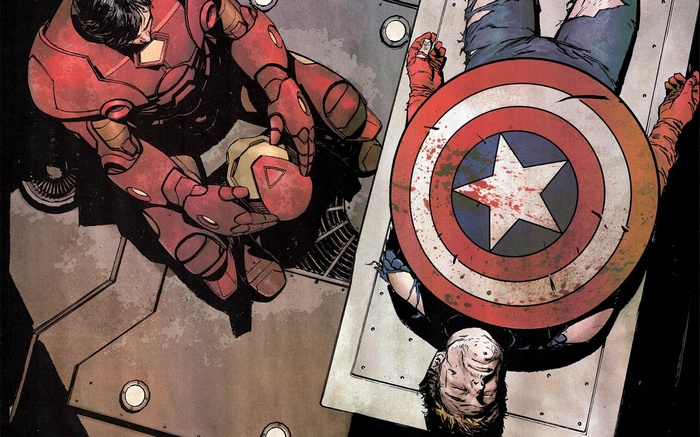 Iron Man and Captain America in Marvel Comics